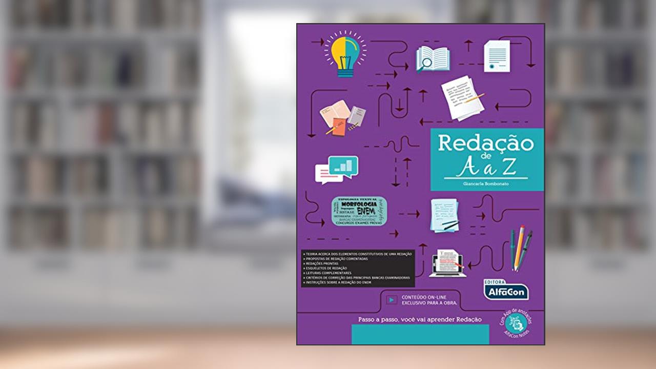 Capa de Redação de A a Z: Passo a passo, você aprender Redação, do autor Giancarla Bombonato