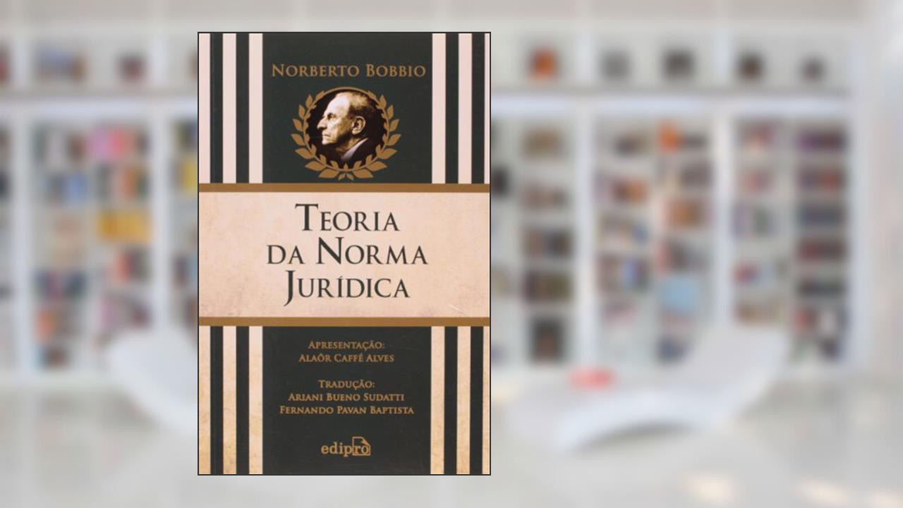 Capa de Teoria da Norma Jurídica, do autor Norberto Bobbio