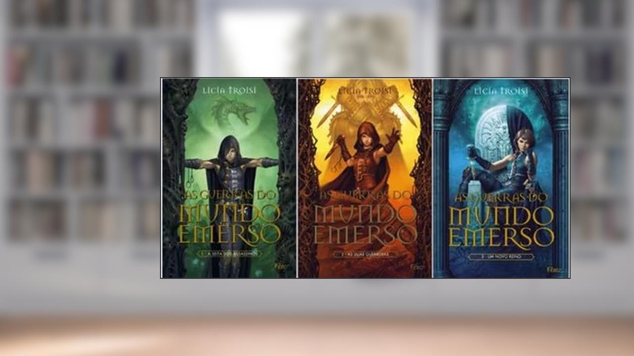 Capa de As Guerras do Mundo Emerso - Trilogia, do autor Licia Troisi