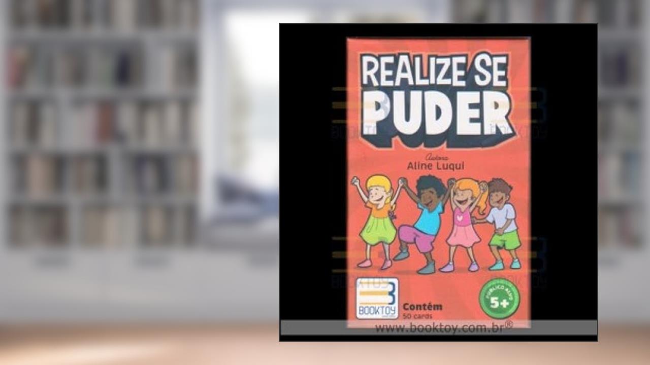 Capa de REALIZE SE PUDER (CONTEM 50 CARDS), do autor ALINE LUQUI