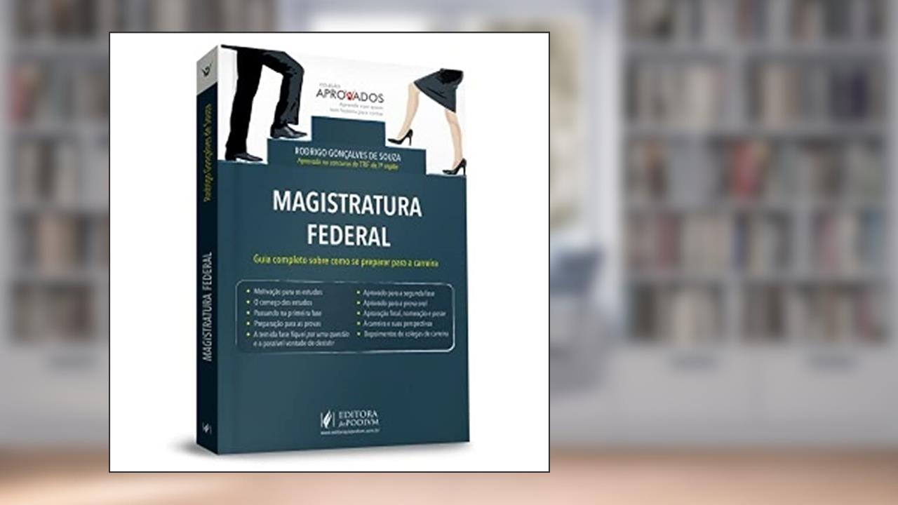 Capa de Magistratura Federal - Coleção Aprovados, do autor Rodrigo Gonçalves de Souza