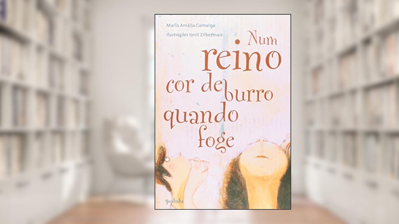 Capa de Num reino cor de burro quando foge, do autor Maria Amalia Camargo