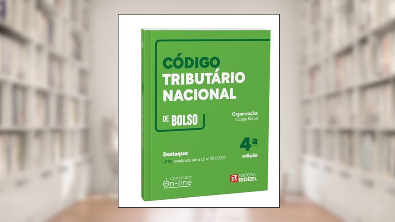 Capa de Código Tributário Nacional - 4ª Edição (2024), do autor EQUIPE RIDEEL