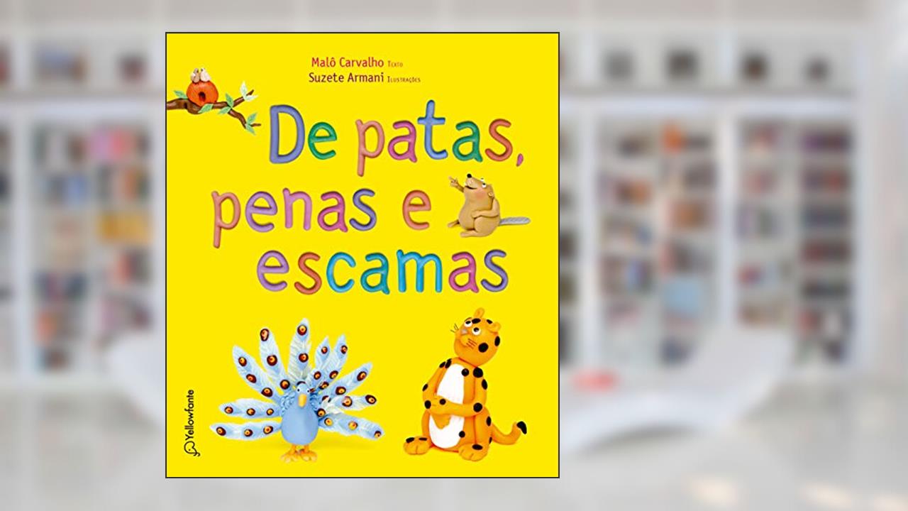 Capa de De patas, penas e escamas, do autor Malô Carvalho