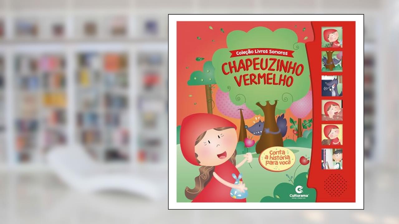 Capa de Livro Sonoro Chapeuzinho Vermelho, do autor Culturama