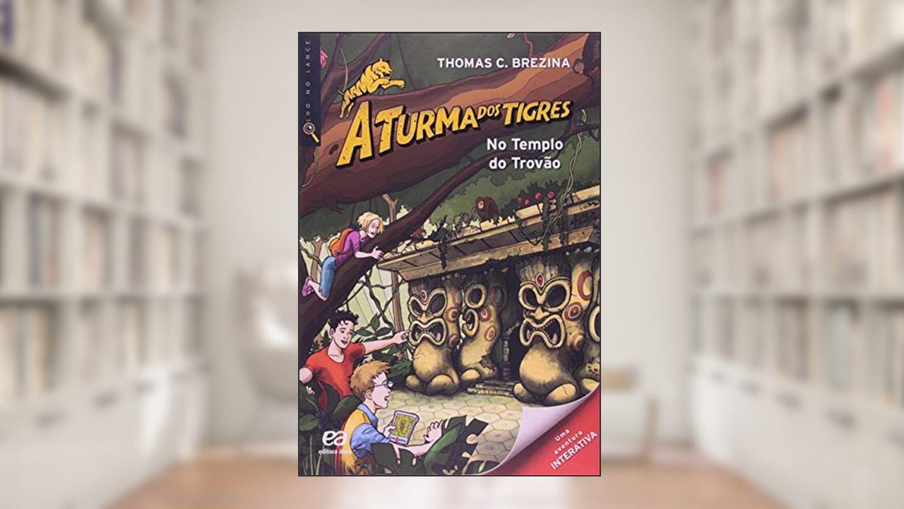 Capa de No templo do trovão, do autor Thomas Brezina