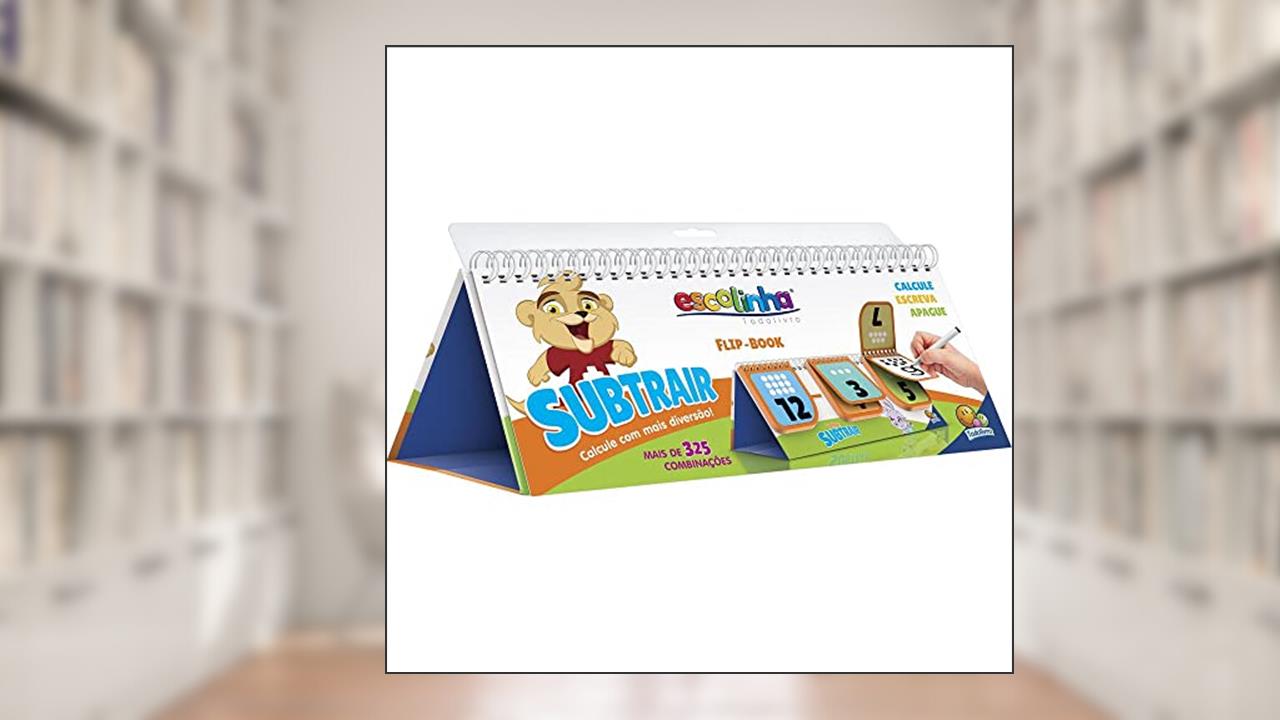 Capa de Flip-Book - Combinações Divertidas: Subtrair (Escolinha Todolivro): Livros didáticos, do autor Todolivro