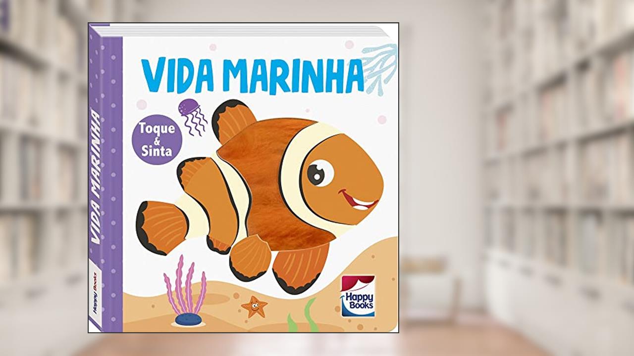 Capa de Animais Fofuchos - Toque e Sinta: Vida Marinha, do autor Mammoth World