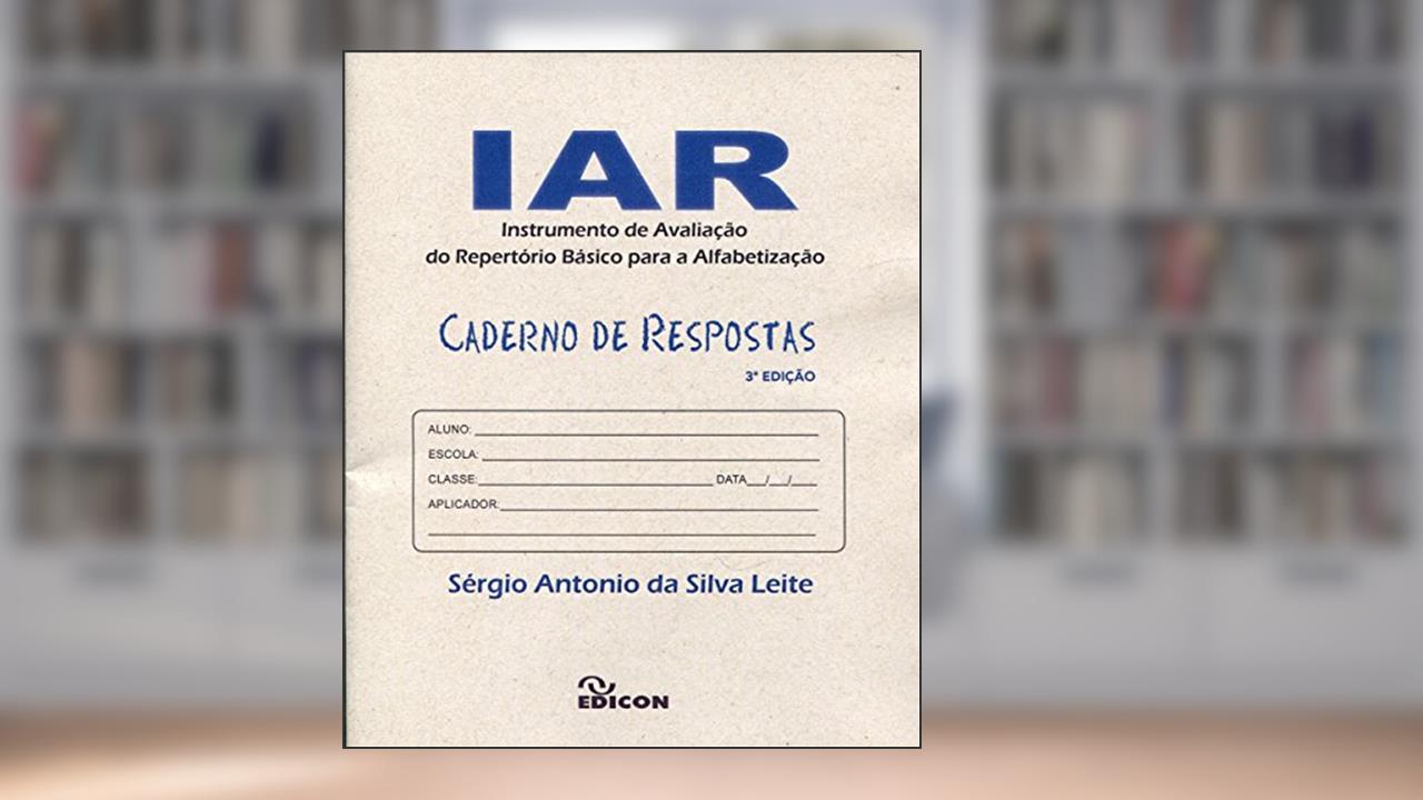 Capa de Iar - Caderno De Respostas, do autor Sérgio Antônio Da Silva Leite