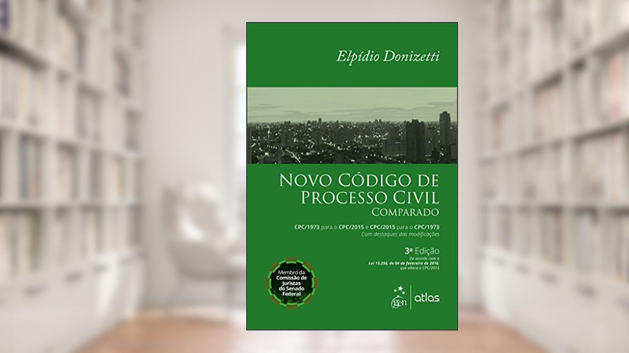 Capa de Novo Código de Processo Civil Comparado, do autor Elpidio Donizetti