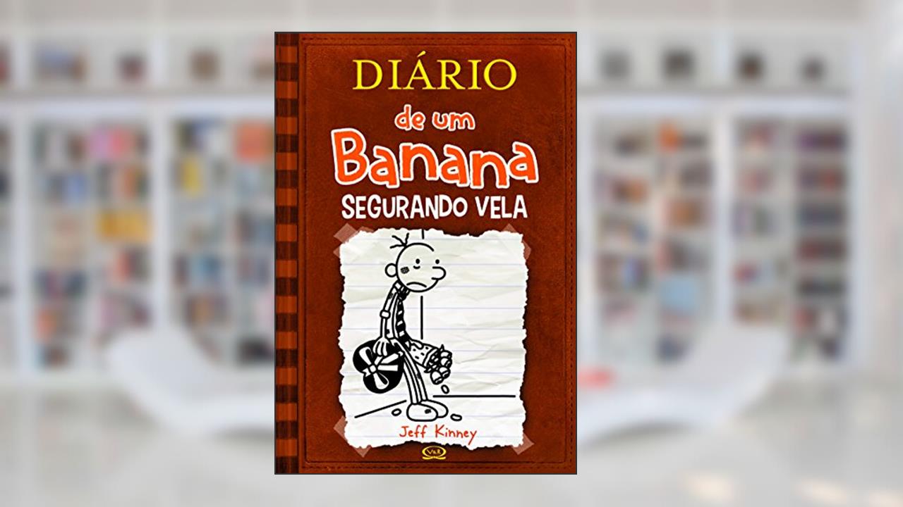 Capa de Diário de Um Banana. Segurando Vela - Volume 7, do autor Jeff Kinney