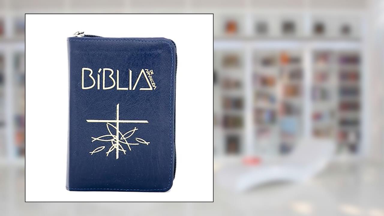 Capa de Bíblia de Aparecida Bolso Zíper Azul, do autor Editora Santuário