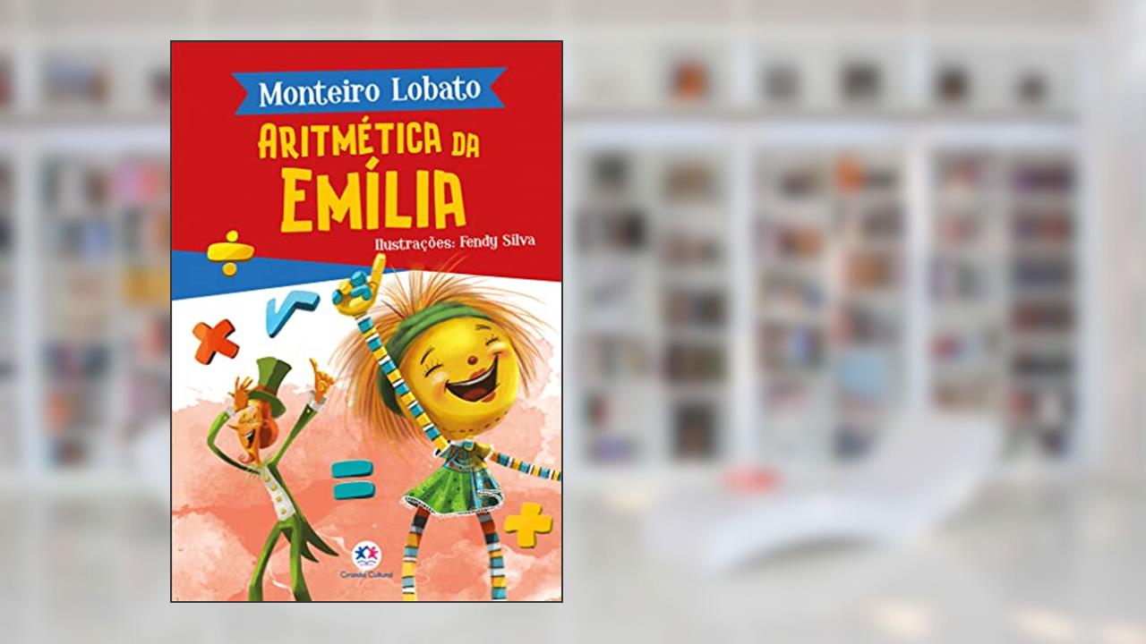 Capa de Aritmética da Emília, do autor Monteiro Lobato