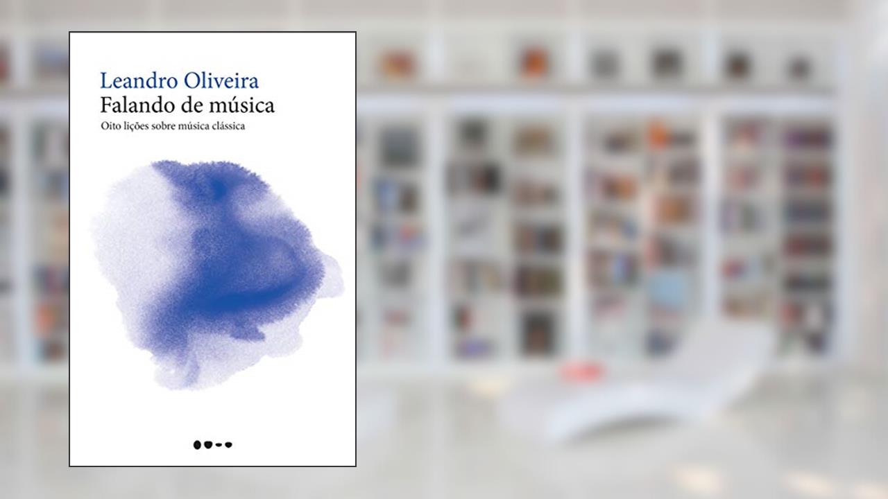 Capa de Falando de música, do autor Leandro Oliveira