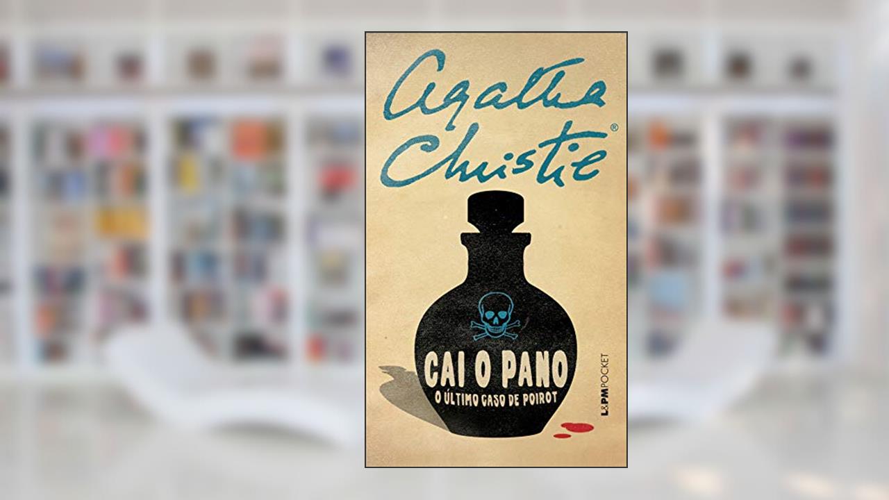 Capa de Cai o pano, do autor Agatha Christie