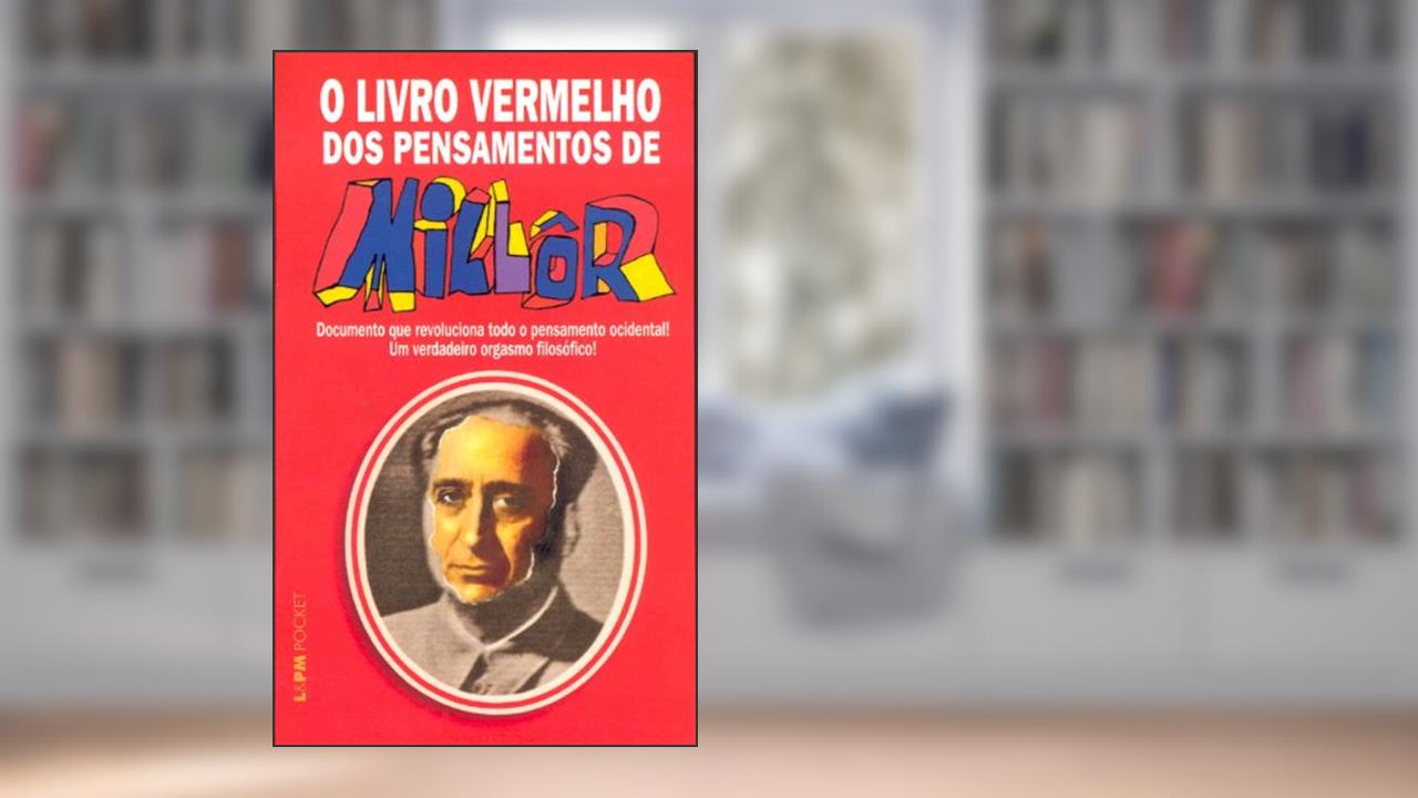 Capa de O Livro Vermelho dos Pensamentos de Millôr, do autor Millôr Fernandes