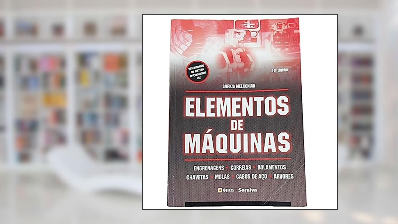 Capa de Elementos de Máquinas, do autor Sarkis Melconian