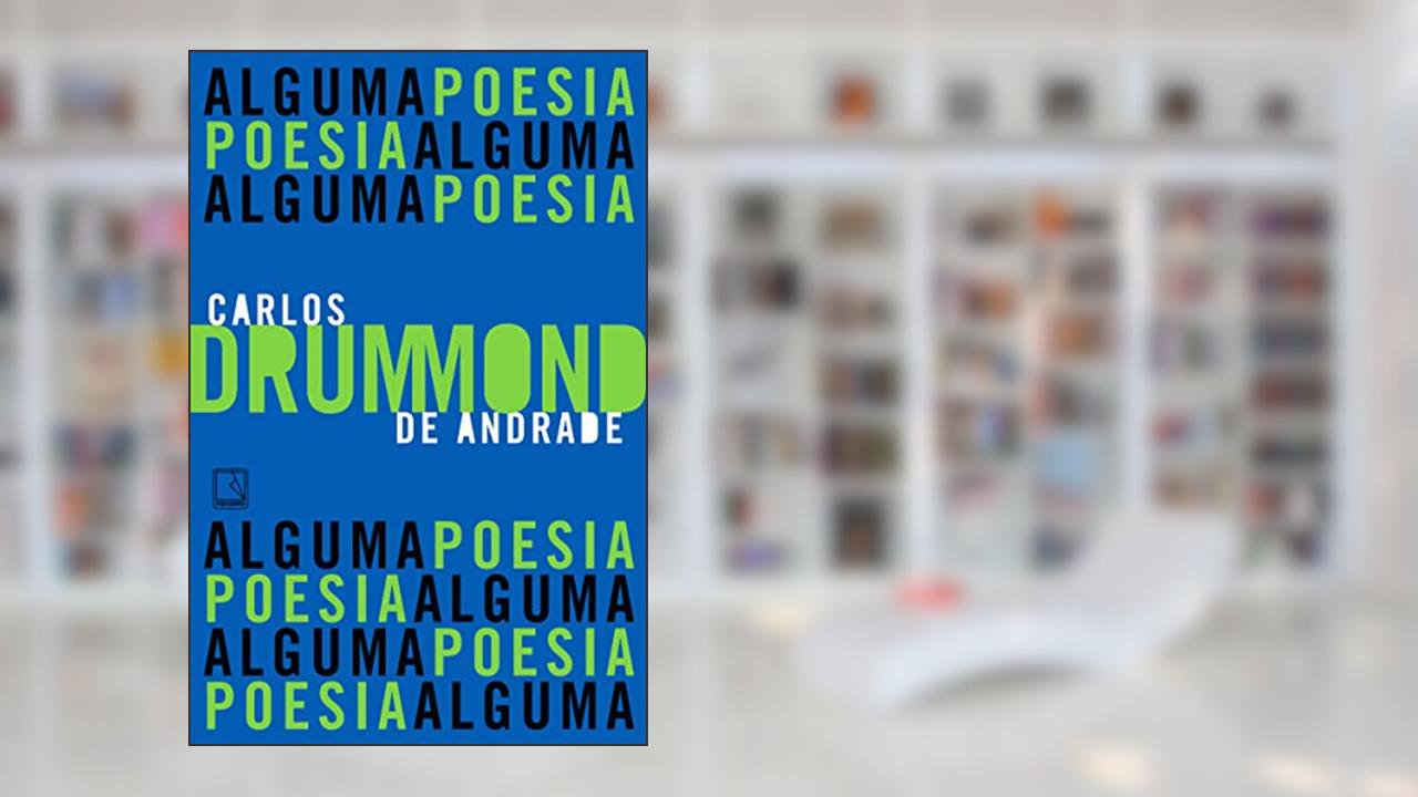 Capa de Alguma poesia, de Carlos Drummond de Andrade