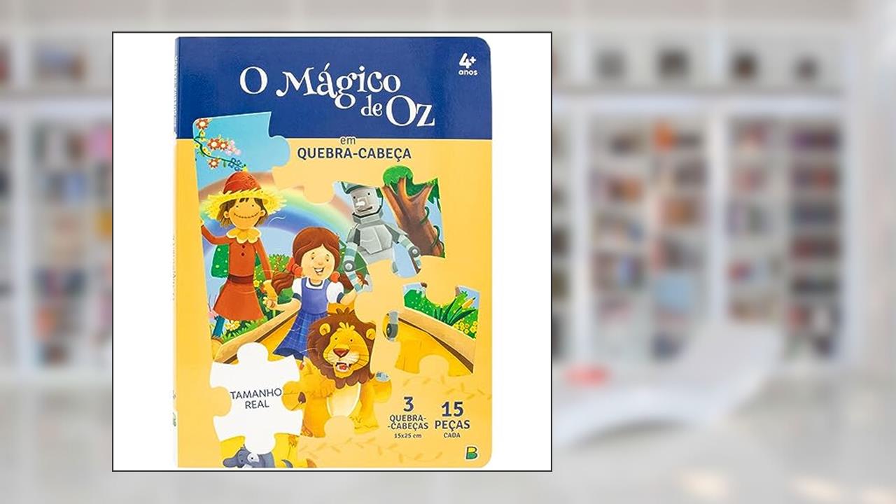 Capa de Clássicos em Quebra-Cabeças: O Mágico de Oz, do autor Suelen Katerine A. Santos