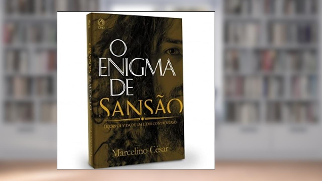 Capa de O Enigma de Sansão, do autor Marcelino Cesar