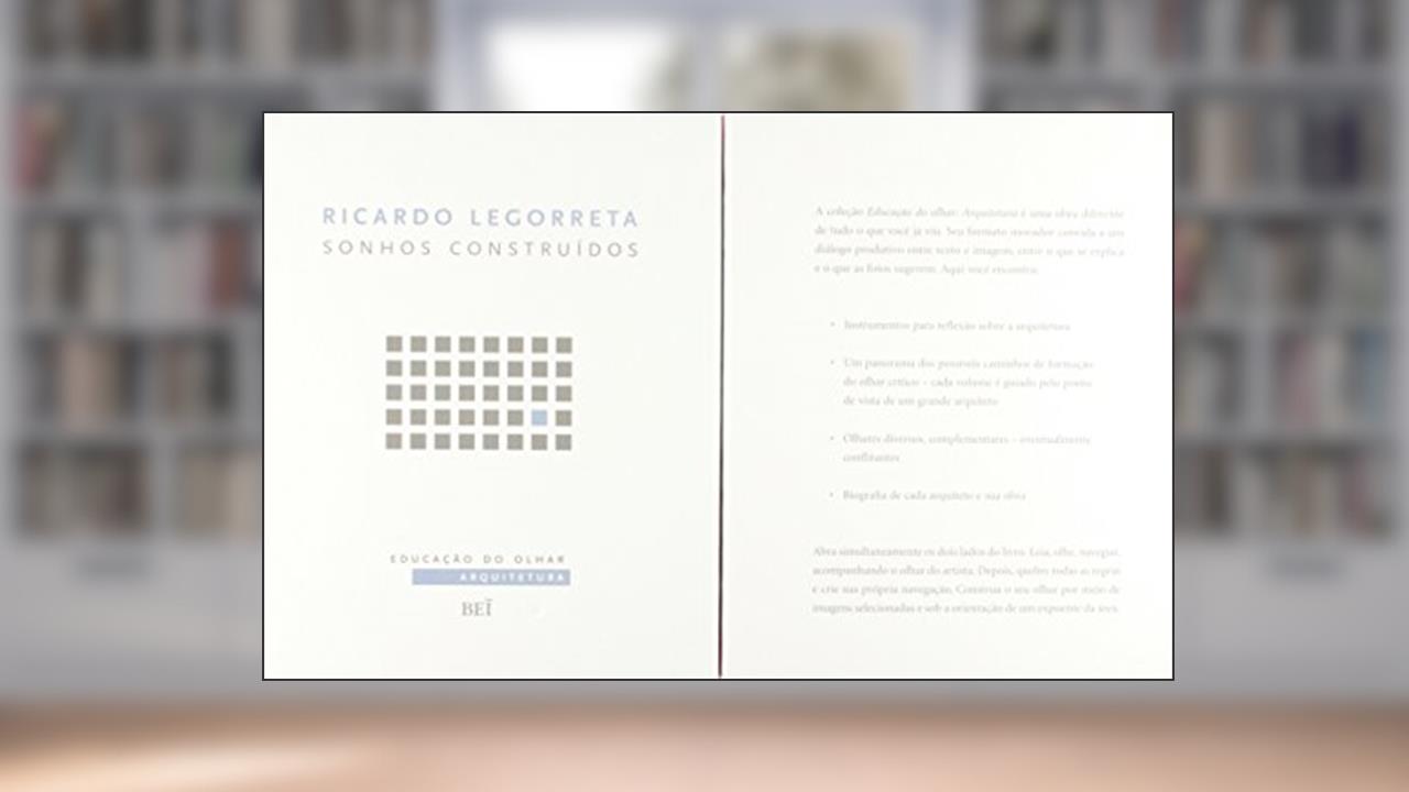 Capa de Sonhos Construídos, do autor Ricardo Legorreta