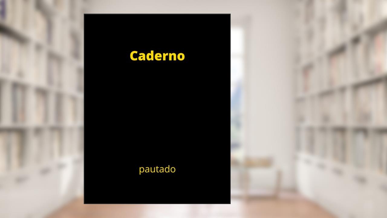 Caderno: Capa preta - Diário pautado (papel governado pela faculdade) Tamanho (8,5 x 11 polegadas) 120 páginas: papel pautado (Portuguese Edition), do autor Japon O