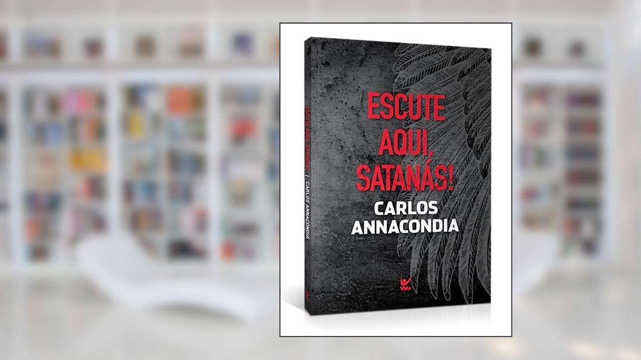 Capa de Escute Aqui, Satanás!, do autor Carlos Annacindua