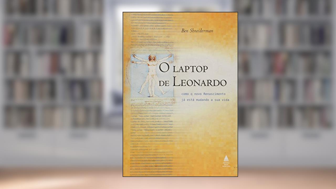 Capa de O Laptop de Leonardo, do autor Ben Shneiderman
