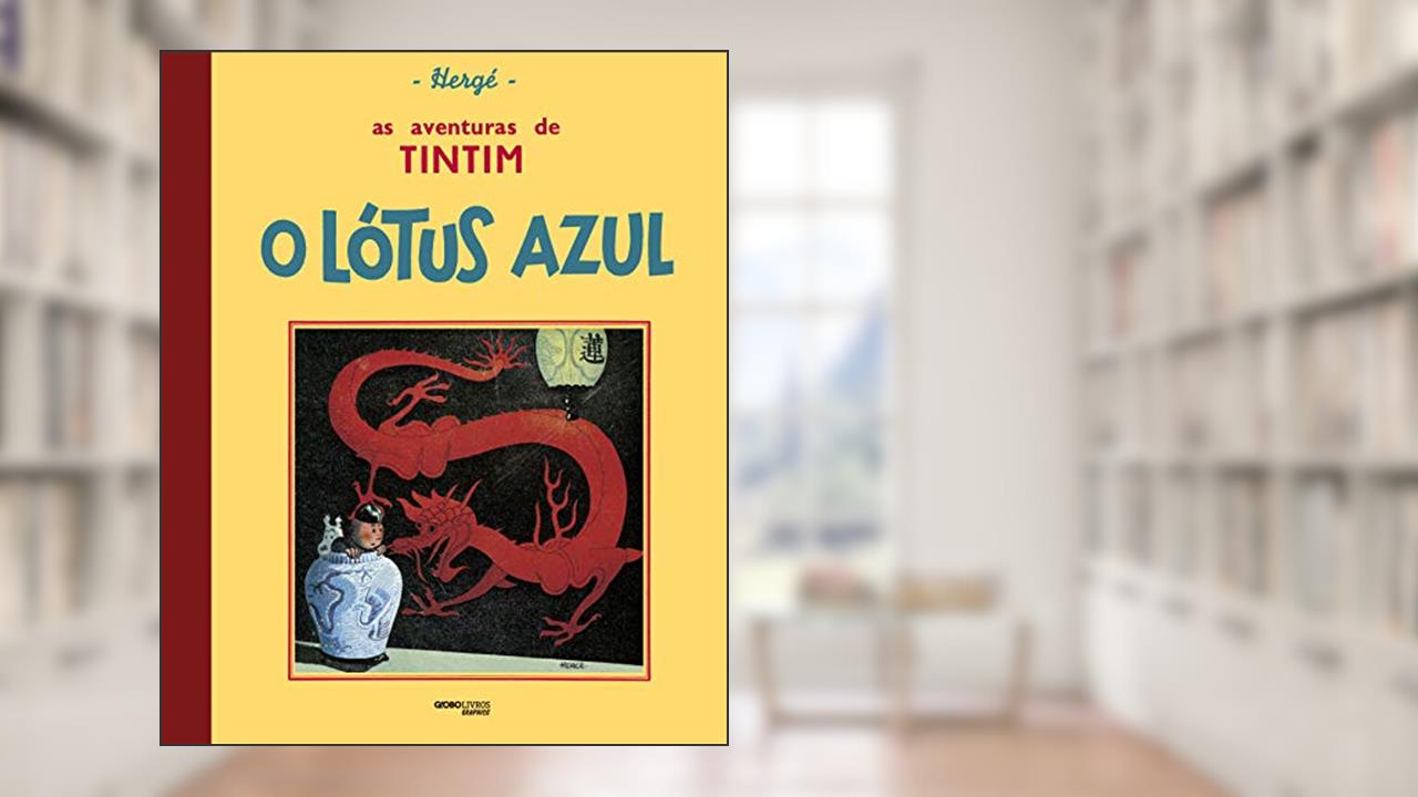 Capa de O lótus azul: 1, do autor Hergé
