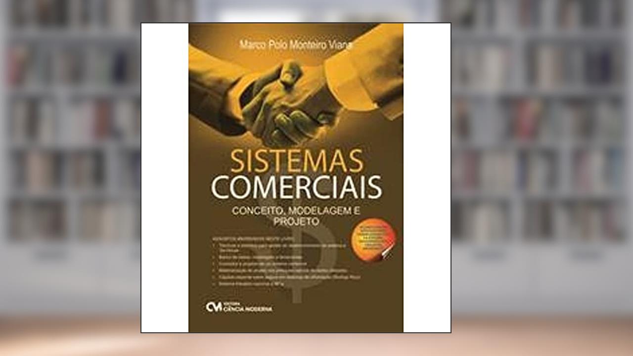 Capa de Sistemas Comerciais. Conceitos Modelagem e Projeto, do autor Marco Polo Monteiro Viana