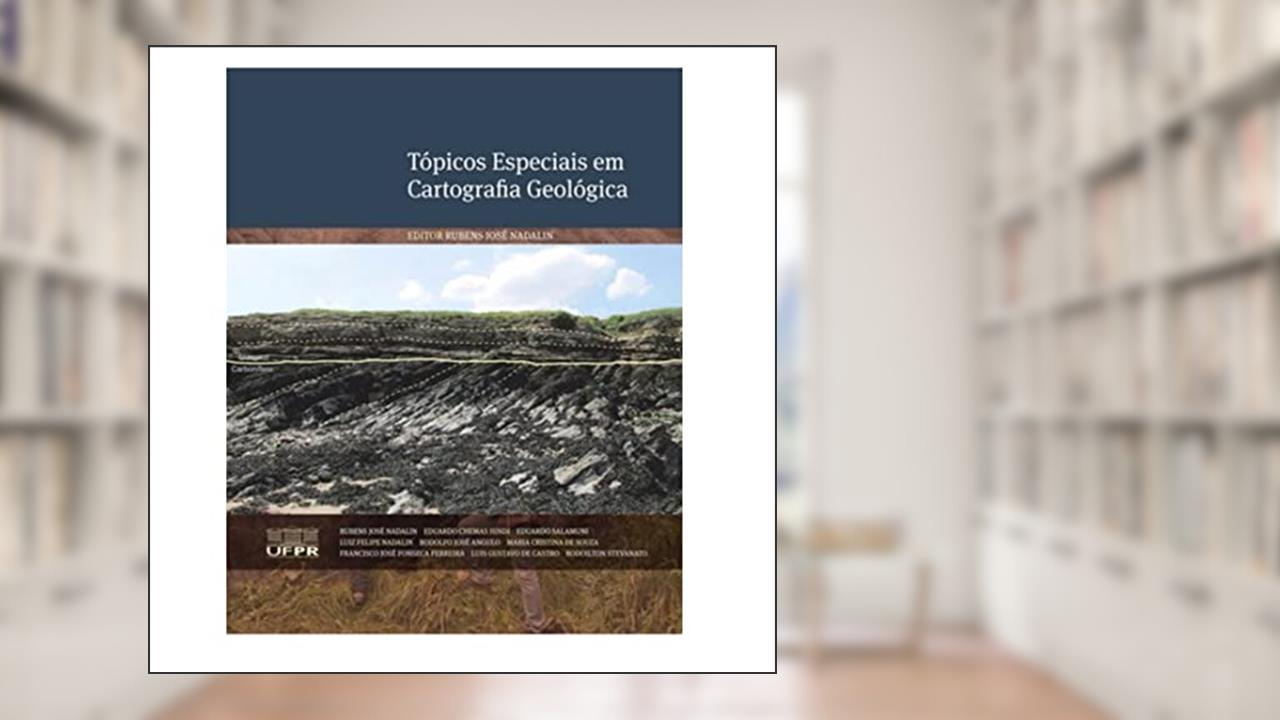 Capa de Tópicos Especiais em Cartografia Geológica, do autor Rubens José Nadalin