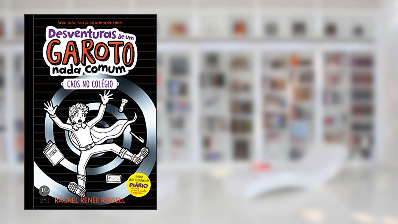Capa de Desventuras de um garoto nada comum 2: Caos no colégio, do autor Rachel Renée Russell