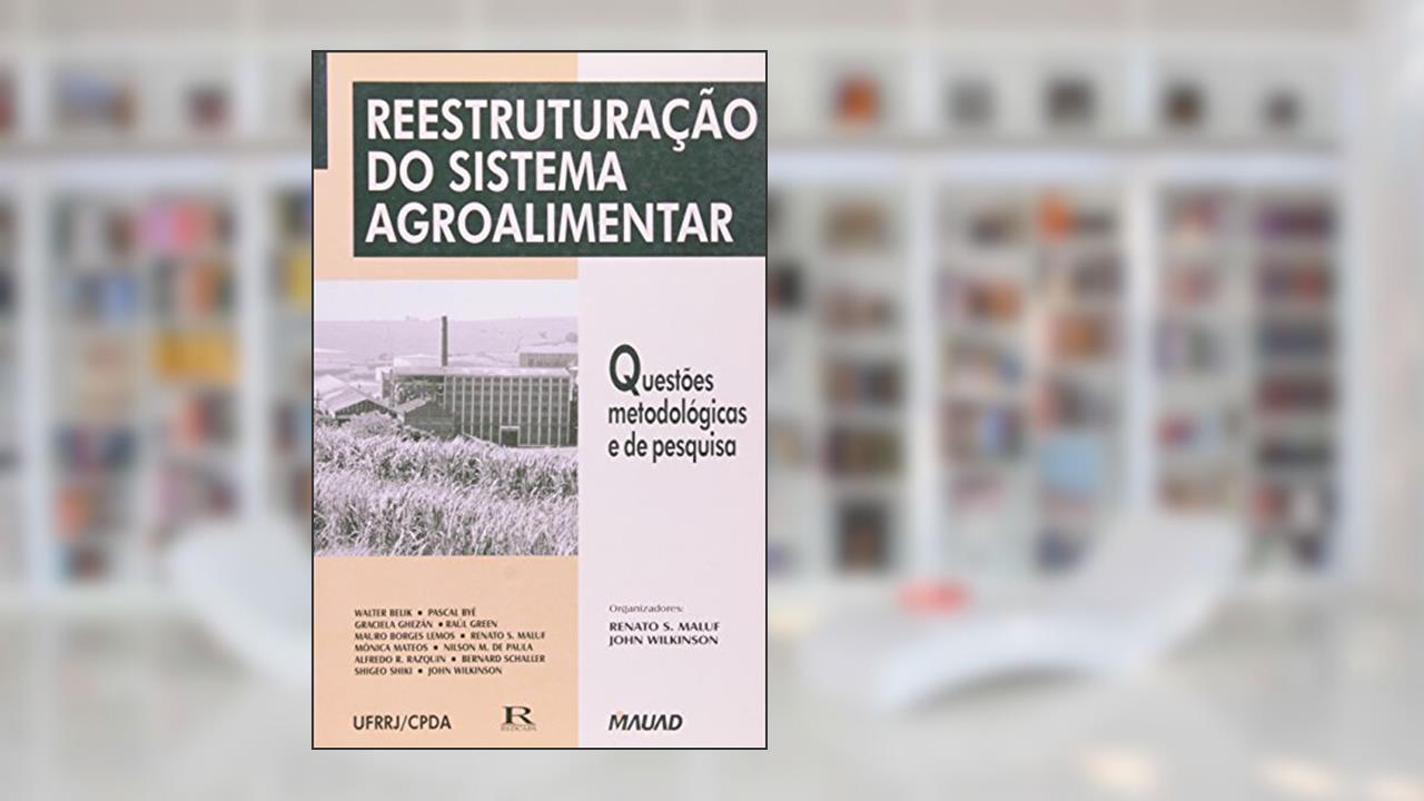 Capa de Reestruturação do Sistema Agroalimentar: Questões Metodológicas e de Pesquisa, do autor Mauad X