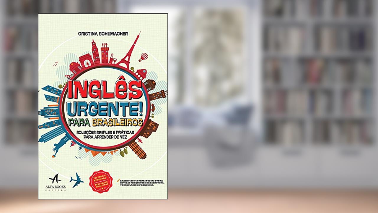 Capa de Inglês Urgente! Para Brasileiros, do autor Cristina Schumacher