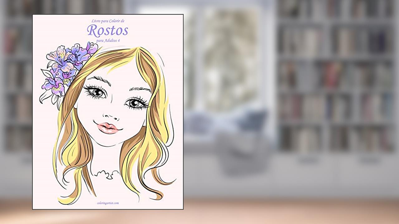 Livro para Colorir de Rostos para Adultos 4, do autor Nick Snels