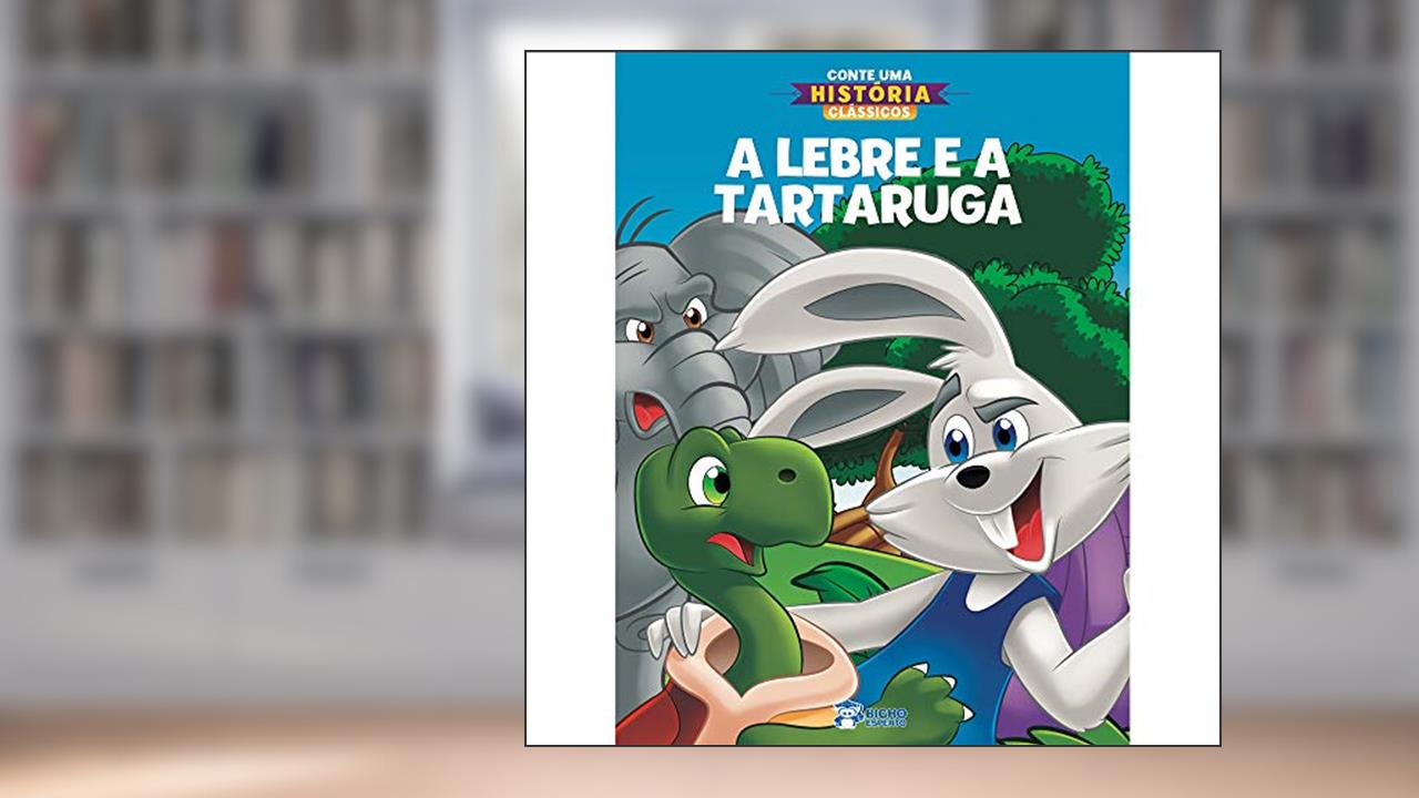Capa de Conte Uma História Clássicos - A Lebre e a Tartaruga, do autor Jefferson Ferreira