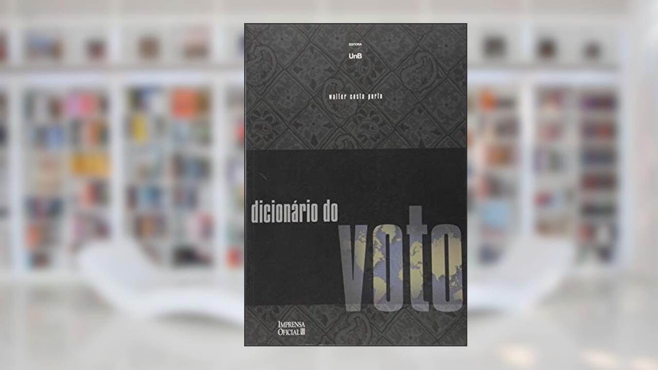Capa de Dicionário do Voto, do autor Walter Costa Porto