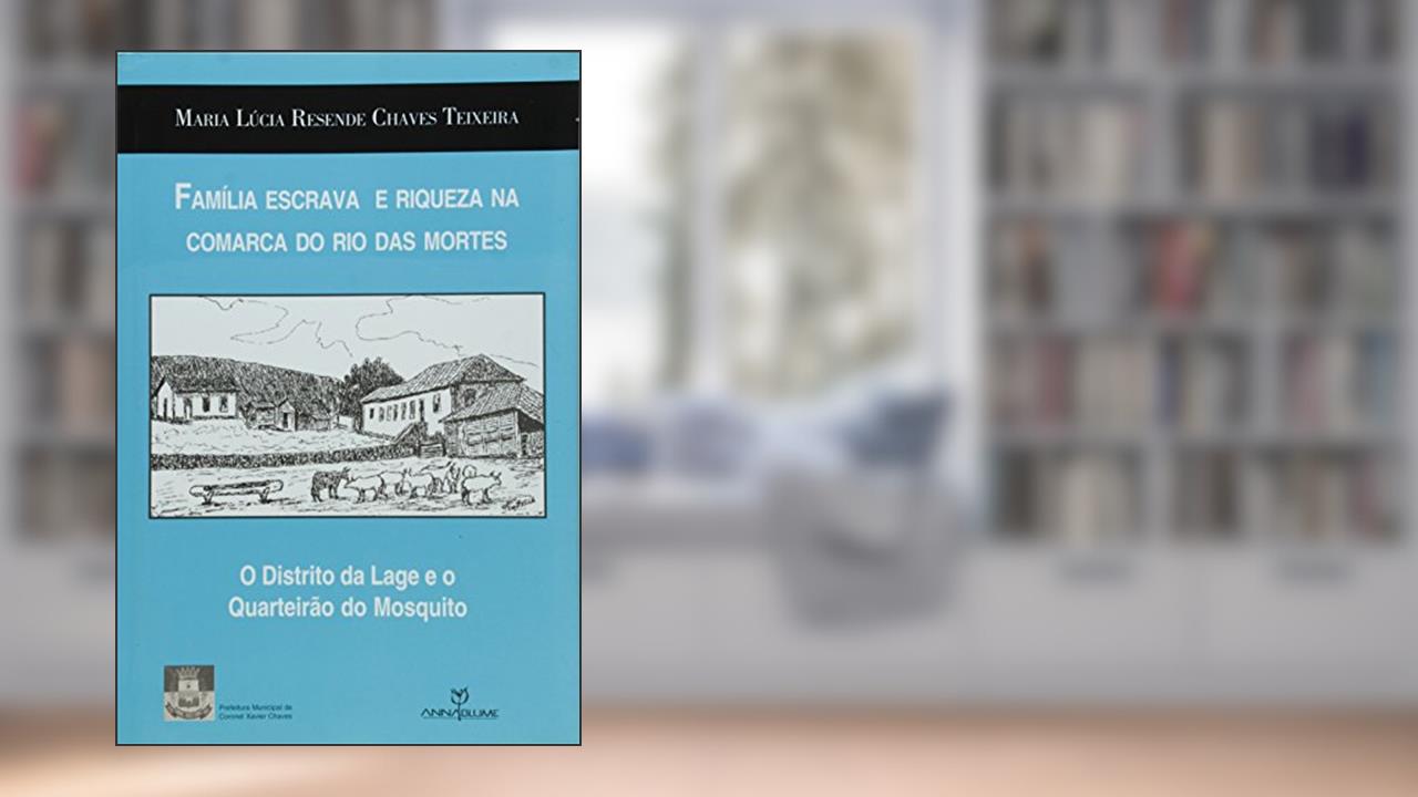Capa de Familia Escrava E Riqueza Na Comarca Do Rio Das Mortes - O Distrito Da, do autor Maria Lucia Resende Chaves Teixeira