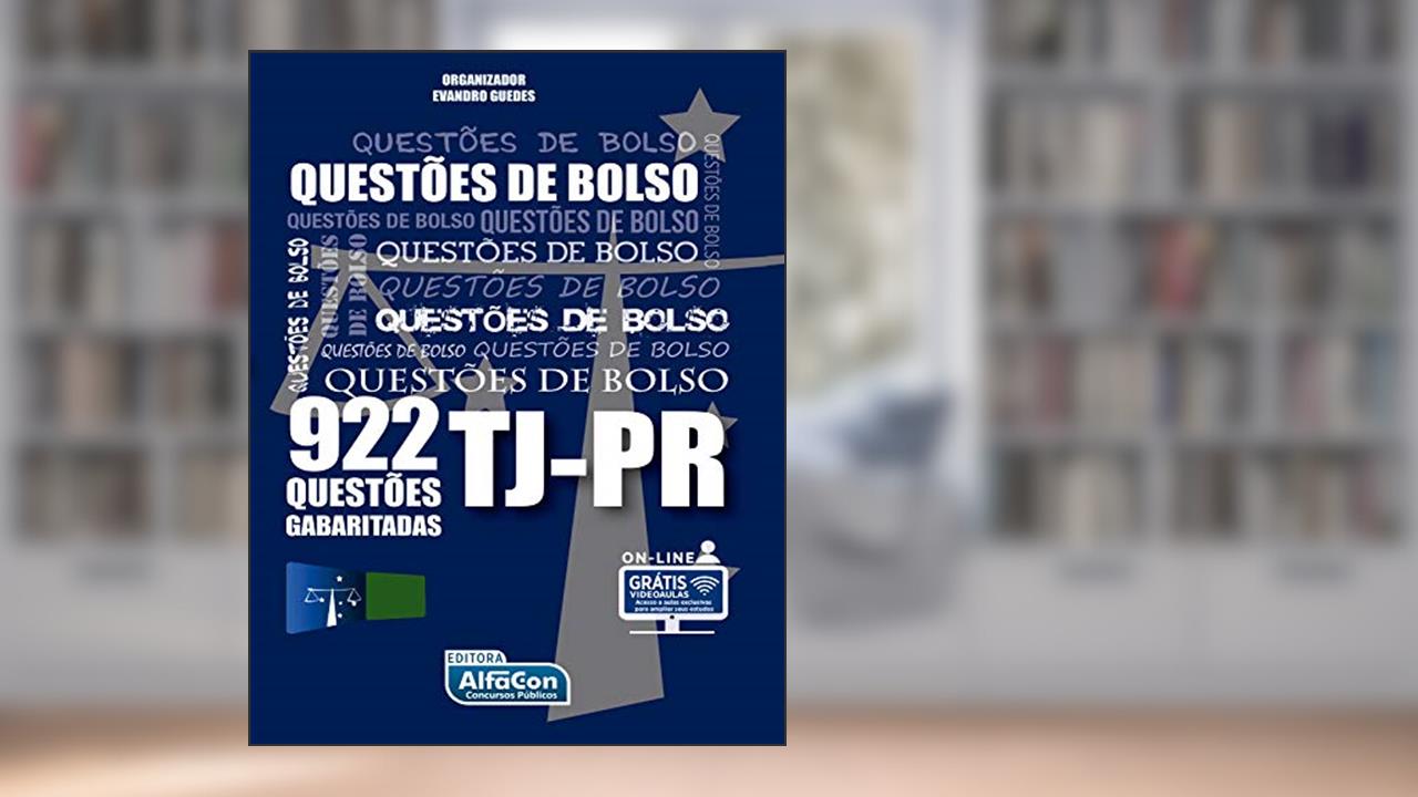 Capa de Questões de bolso - TJ PR - 922 questões gabaritadas, do autor Equipe AlfaCon