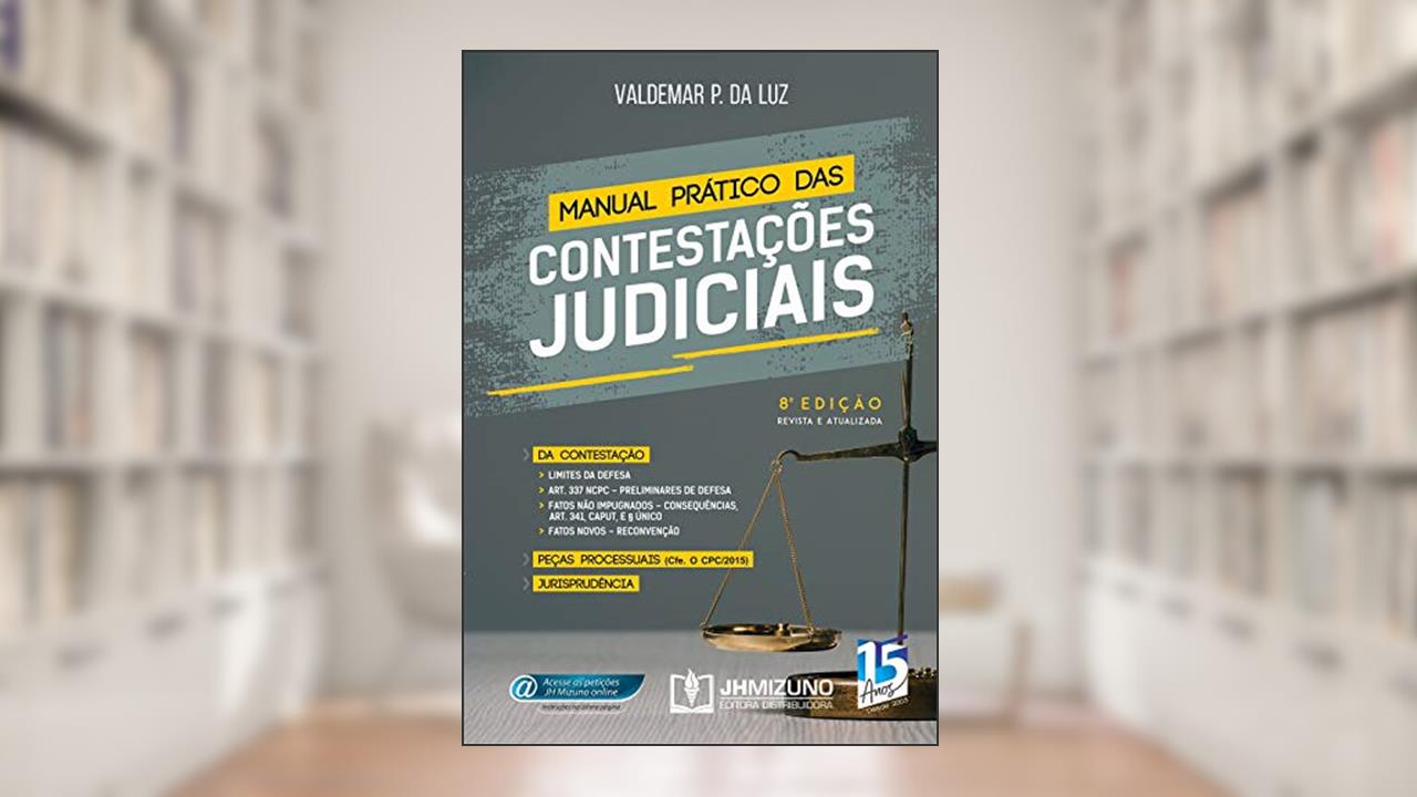 Capa de Manual Prático das Contestações Judiciais, do autor Valdemar P. da Luz