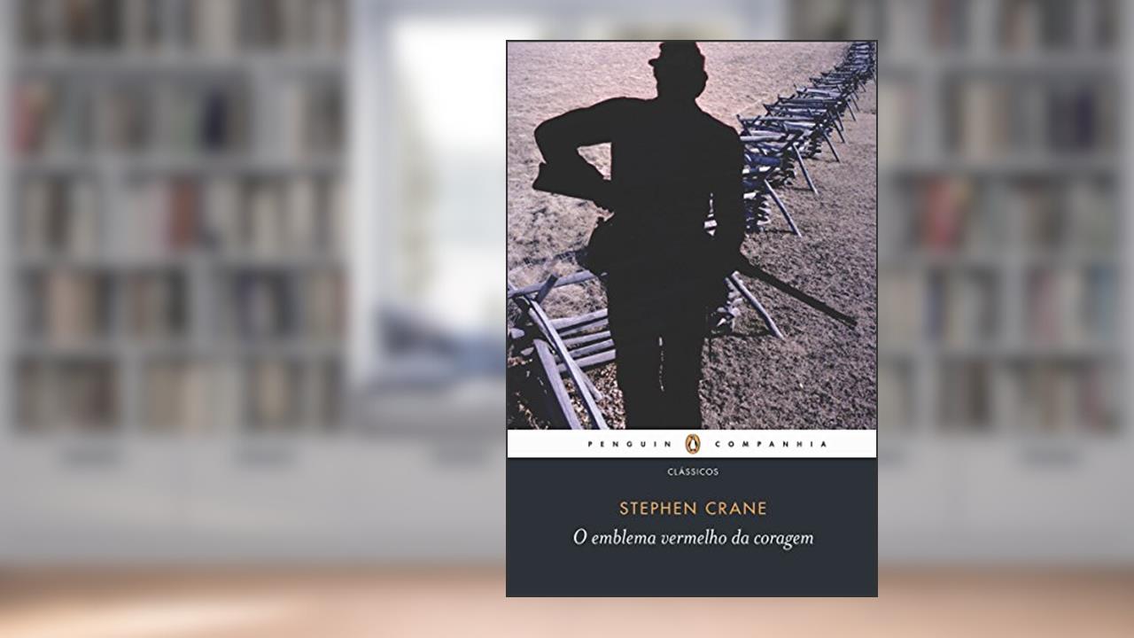 Capa de O emblema vermelho da coragem, do autor Stephen Crane