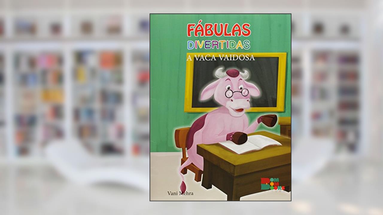 Capa de Fábulas Divertidas com Fantoche Vaquinha, do autor Mehra Vani