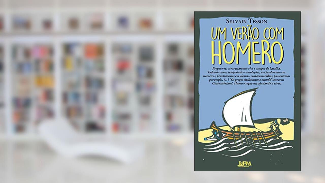Capa de Um Verão com Homero, do autor Sylvain Tesson