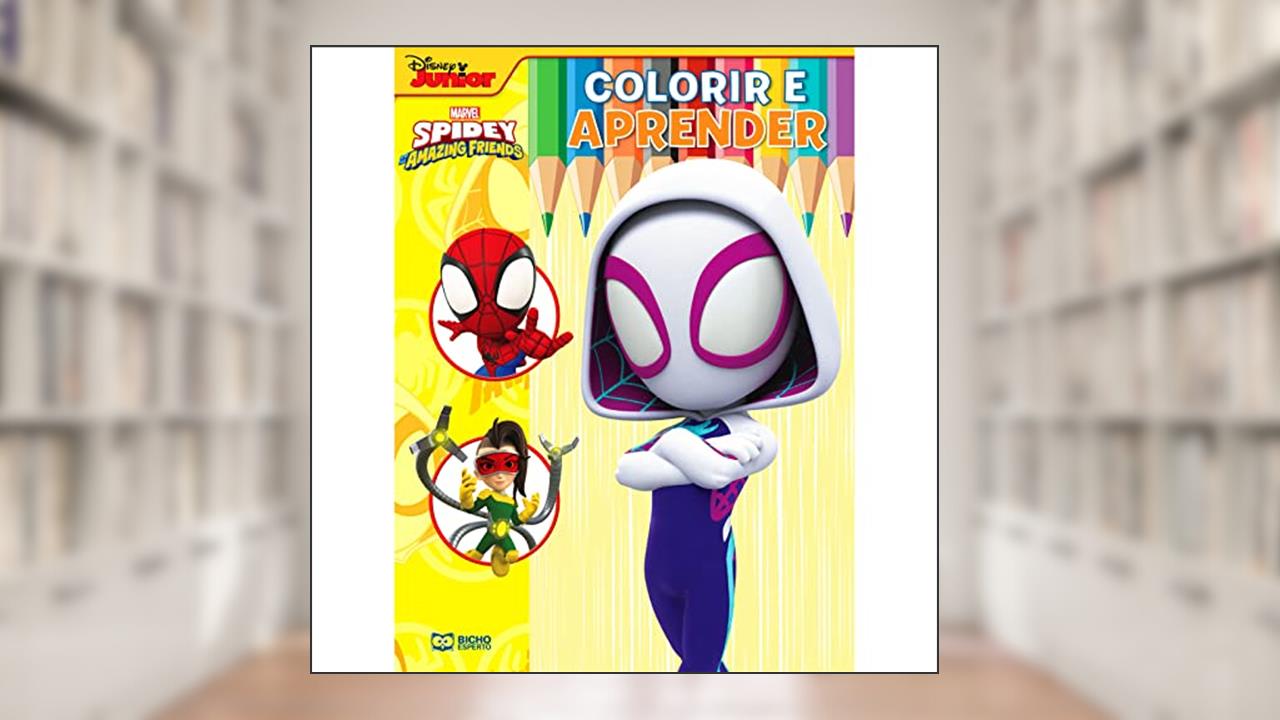 Colorir e Aprender Marvel - Spidey 2 Fantasma, do autor Eduardo Starke