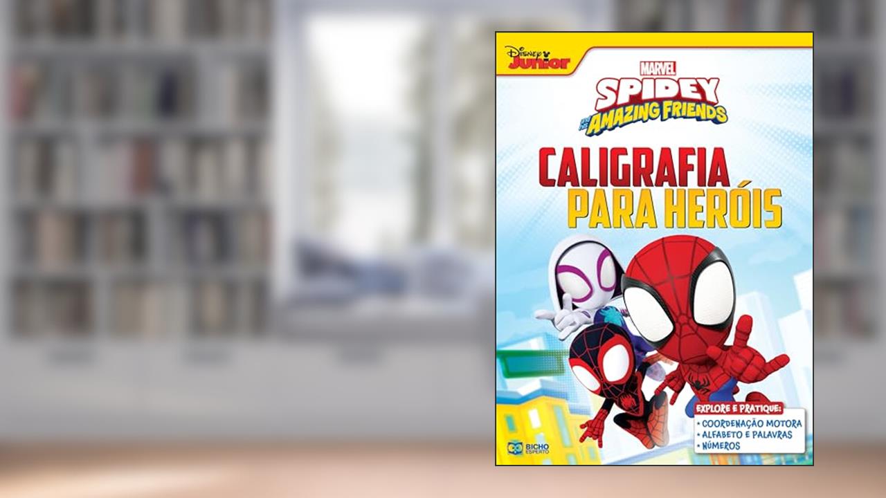 Capa de Caligrafia da Marvel para Heróis - Spidey, do autor Eduardo Starke