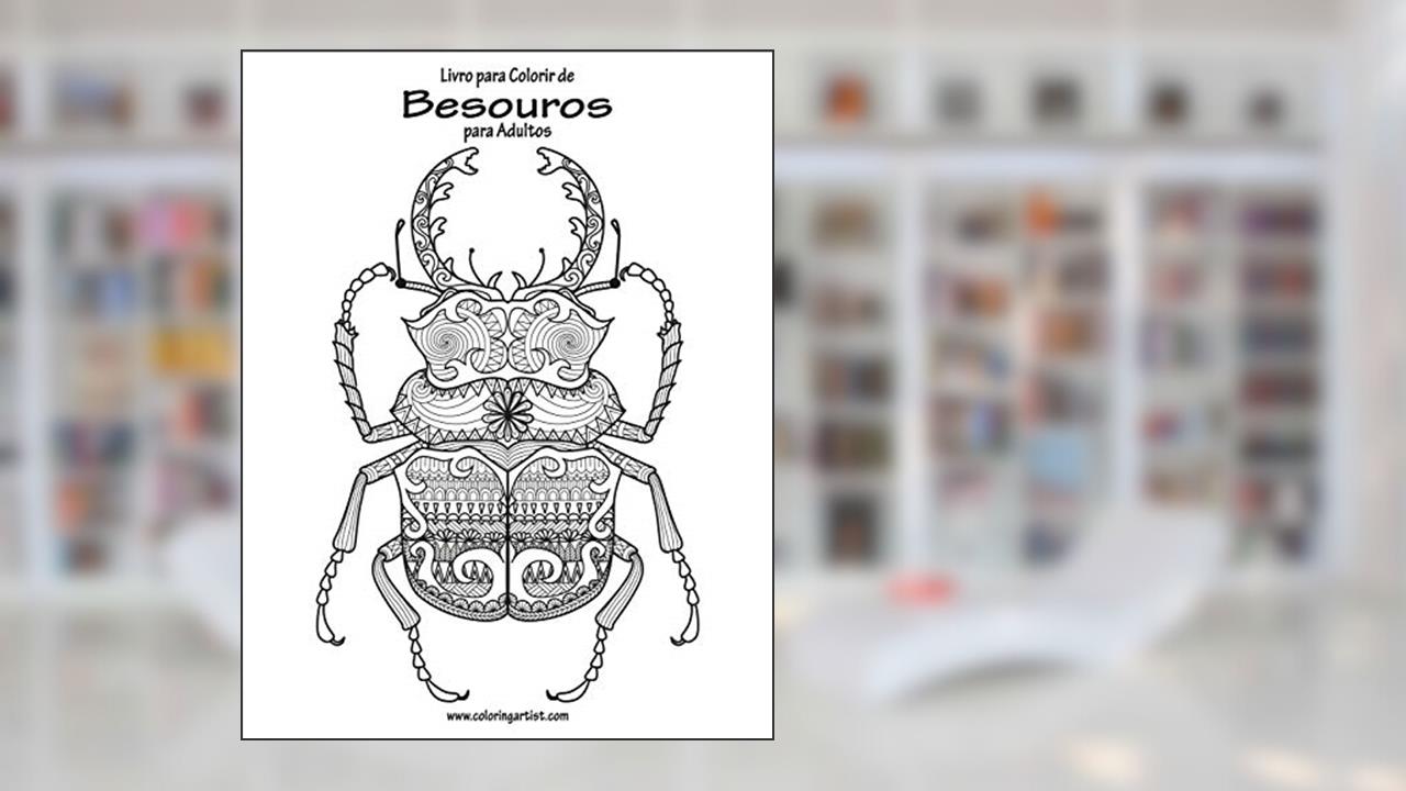 Capa de Livro para Colorir de Besouros para Adultos: 1, do autor Nick Snels