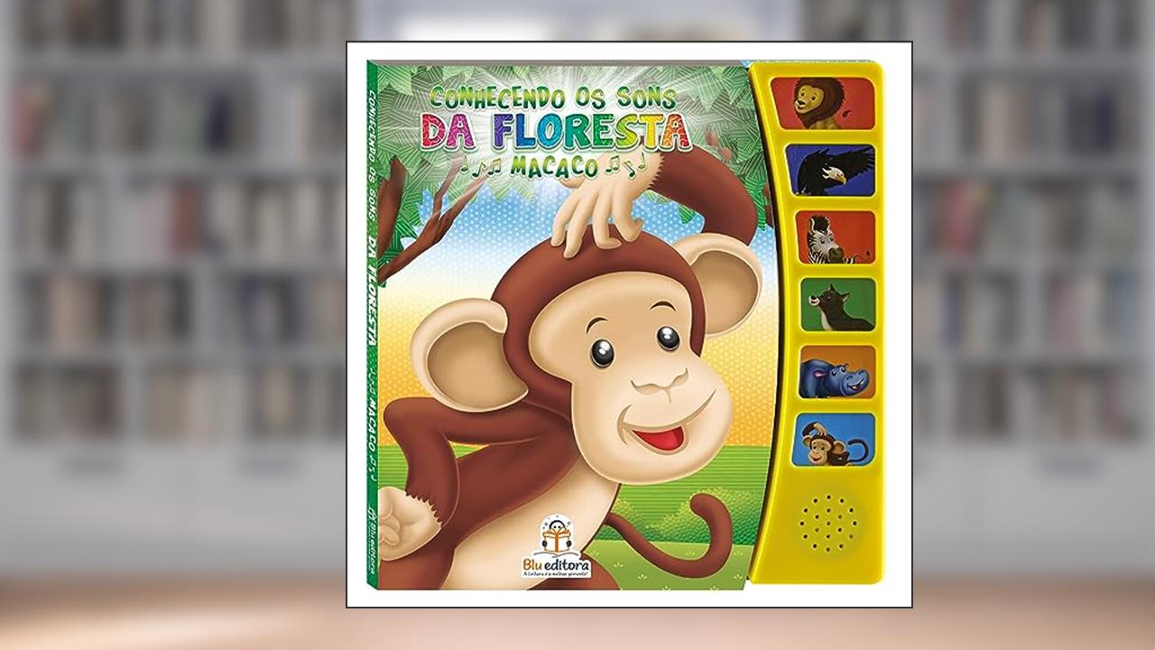 Capa de Conhecendo os sons da Floresta - Macaco, do autor Cristina Klein