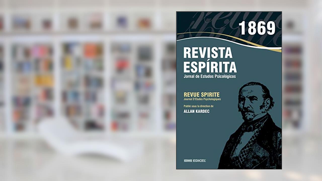 Capa de Revista espírita - 1869 - Ano XII, do autor Allan Kardec