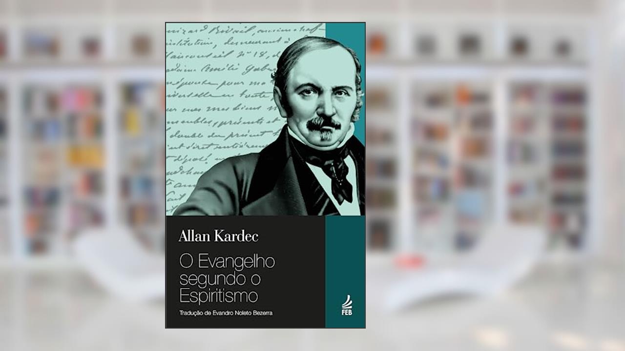 Capa de O Evangelho Segundo o Espiritismo, do autor Allan Kardec