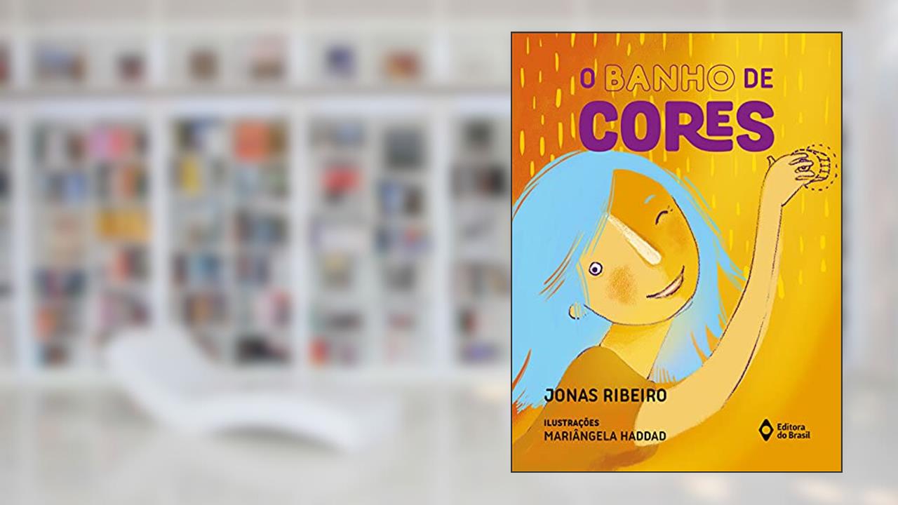 Capa de O banho de cores, do autor Jonas Ribeiro